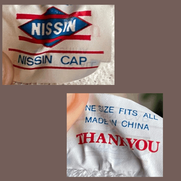 Nissin Cap Visor | Blue, Statement Humor | One Size | Vintage - Picture 2 of 4